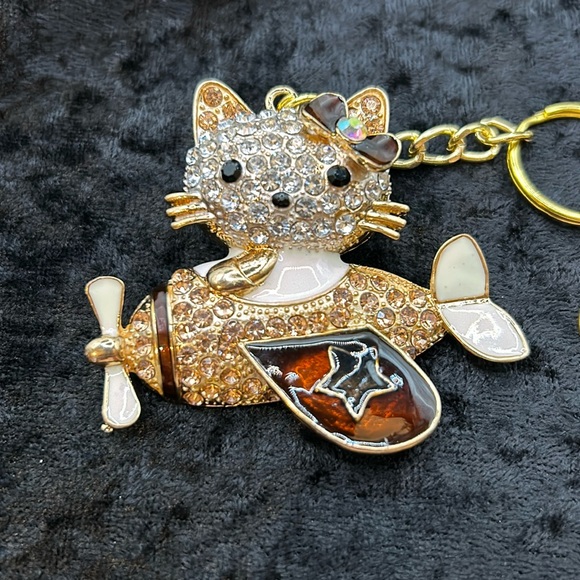 Betsey Johnson Hello Kitty Rhinestone Pendant Necklace - Picture 2 of 4